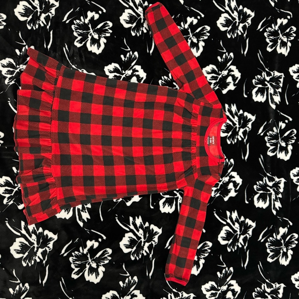 Carter's Red and Black Plaid Dress